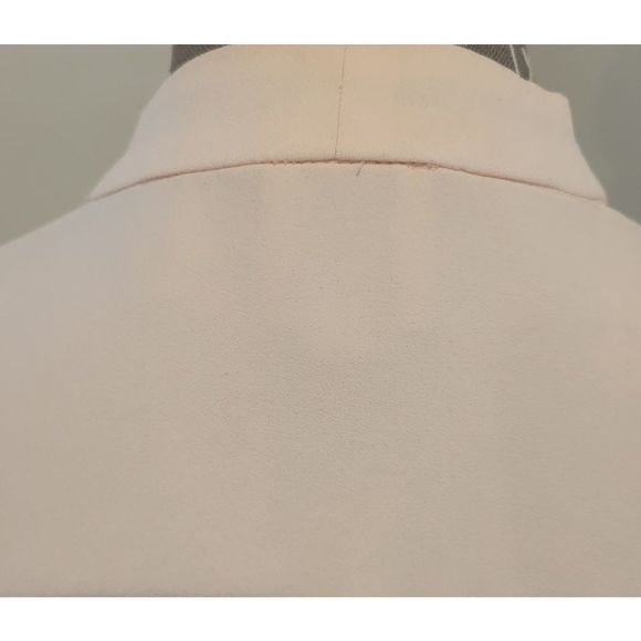 Anne Klein Light Peach Sleeveless Button-down Blouse with Tie - Picture 5 of 7